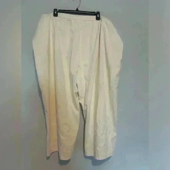 Eileen Fisher Washable Stretch Crepe Pants Cropped Beige/Tan Size 3X - Picture 4 of 5